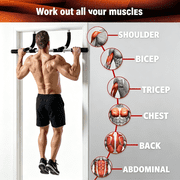 Pull Up Bar for Doorway, No Screws Portable Chin Up Bar Doorway, Strength Training Door Frame Pull-up Bars, Hanging Bar for Exercise, Door Workout Bar with Foam Grips, Pullup Bars for Home