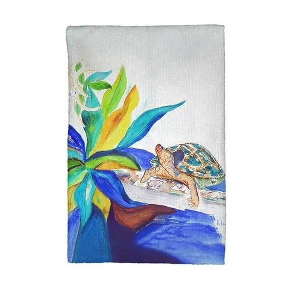 Betsy Drake KT1071 Turtle & Lily Kitchen Towel