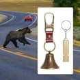 thumbnail image 6 of Bear Bell Whistle Keychain Iron Alloy Hook Loud Sound for Hiking Camping Climbing Outdoor Activities, 6 of 9