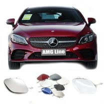 Trimla Front Tow Cover for Mercedes-Benz C-Class W205 AMG Line Fit C180 C200 C220 C250 C280 C300 C320 C350 C43 C53 C63 2018 2019 2020 bumper Hook Eye Cap A2058856402