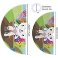 thumbnail image 3 of FMSHPON Easter Bunny Deliver Painted Eggs Xmas Christmas Tree Skirt Stand Mat for Holiday Party Decoration Indoor Outdoor 48 inches, 3 of 6