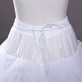 thumbnail image 6 of FAIOIN White 4-Layer Hoopless Wedding Ball Gown Crinoline Lolita Bridal Dress Petticoat Underskirt Floor Length for Women Girls, 6 of 10