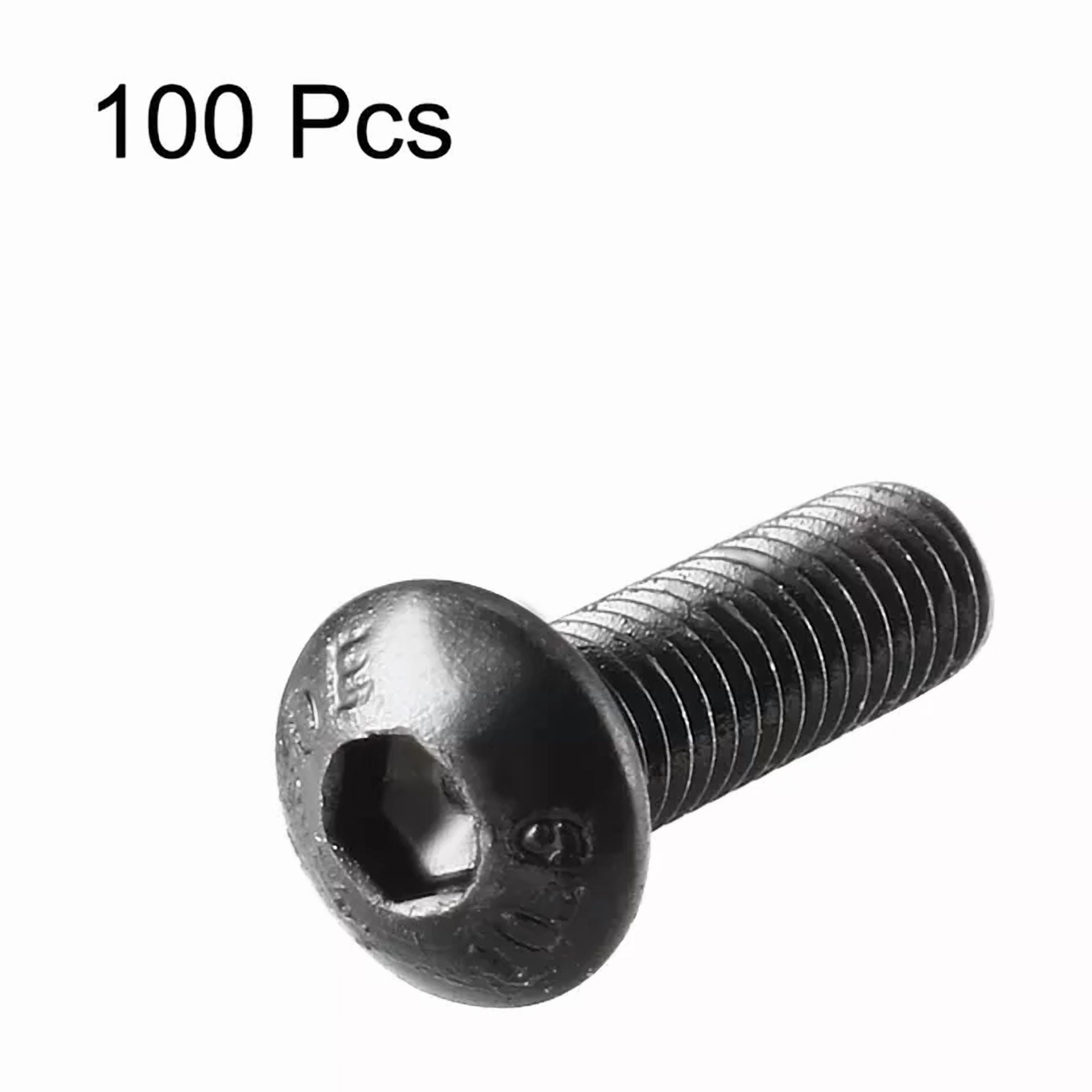 CIRCLE- 100Pack M3*10Mm Alloy Steel Hex Socket Button Head Machine Screws