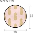 thumbnail image 5 of SKYSONIC Round Area Rug Chair Couch Cover Area Rug for Bedroom Floor Sofa Living Room Non-Slip Home Decor 3 x 3 Feet, 5 of 5