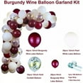 thumbnail image 2 of AOWEE Burgundy Balloon Garland Arch Kit, Claret Balloons Blush Balloons and Metallic Gold Latex Balloons for Valentines Day Wedding Bachelorette Birthday Bridal Baby Shower Decoration, 2 of 5