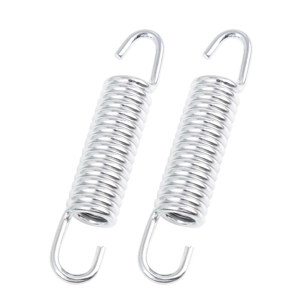 2pcs Motorcycle Moterbike Silver Tone Main Stands Bracket Kickstand Return Spring for JH70