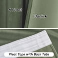 thumbnail image 4 of Cortinas RYB HOME de terciopelo verde salvia, 213 x 213 cm, 2 paneles, 4 of 7