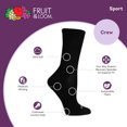 thumbnail image 4 of Fruit of the Loom Everyday Cushion Crew Socks for Women, Black, Sizes 8-12 (10-Pack), 4 of 5