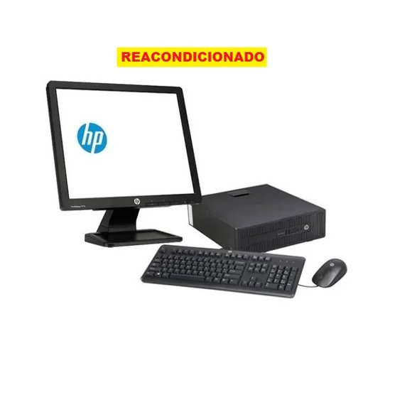 PC HP ELITEDESK 705 G1 SFF, AMD A6- 8GB RAM- 128GB SSD-MONITOR 19"- Win10 Pro- REACONDICIONADO