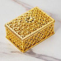 Personalized Wedding Candy Boxes 12Pcs, Hollow Metal Containers, Elegant Bridal Shower Favors Storage Box for Wedding Receptions, Home Organization & Party Decorations