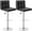 Black, variant on CL.HPAHKL Counter Height Bar Stools Set of 2, PU Leather Adjustable Swivel Barstools with Back, Red