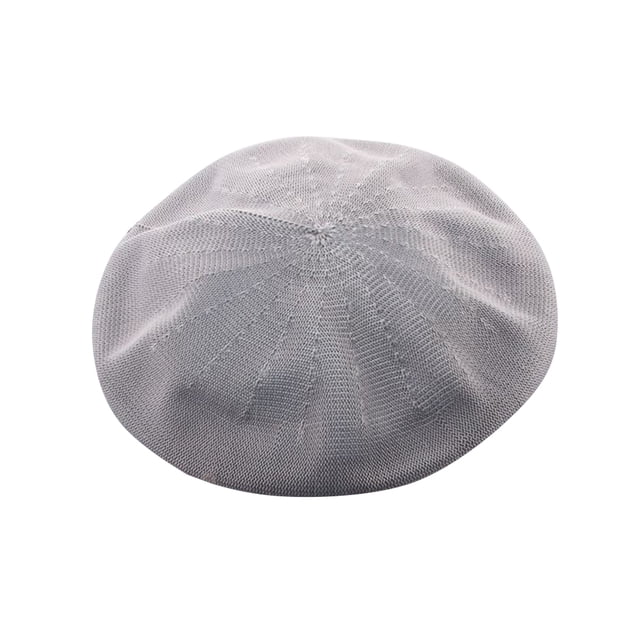 Boina de primavera y verano, combinable con todo, con protección solar, sombrero de pintor moderno para adultos (gris)