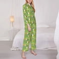 thumbnail image 3 of Vsdgher Cartoon Duck Pajamas Set Long Sleeve Sleepwear Womens Button Down Nightwear Pj Sets-XX-Large, 3 of 7
