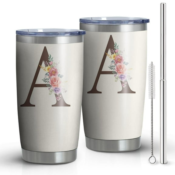 Vnbsdwi Letter a Coffee Cups Stainless Steel Insulation