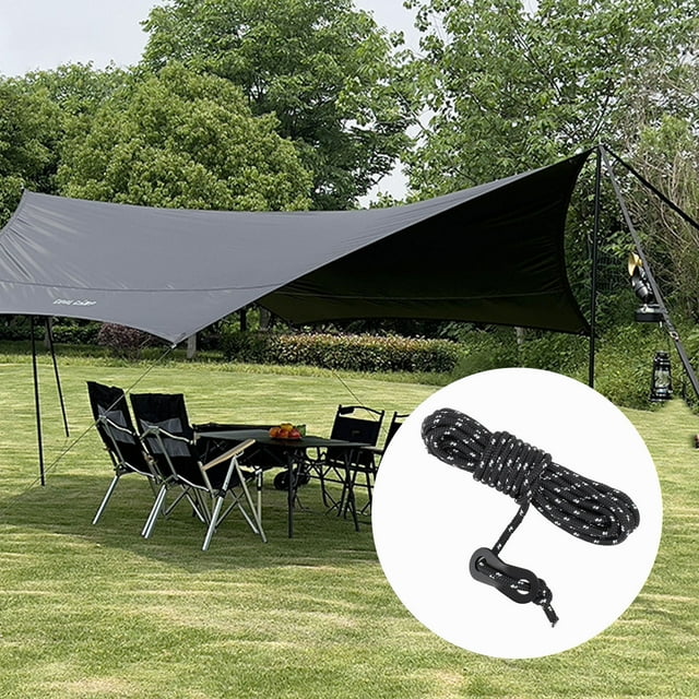 Corde de Camping, 4mm en Plein Air Guy Lines Cordons de Tente Fiables pour la Randonnée