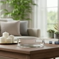 thumbnail image 2 of Orion Wide Clear Glass Cylinder Vase, 2 of 11