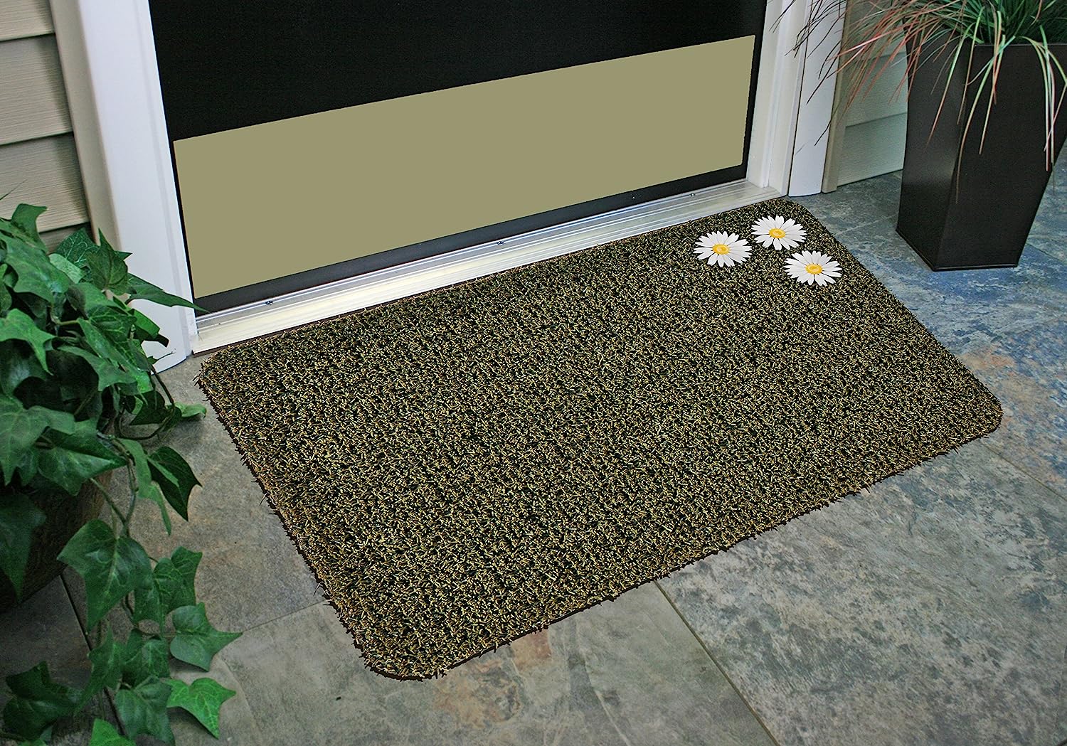 Daisy Classic AstroTurf Scraper Doormat 23.5 x 35.5 inch Urban Green Outdoor Use