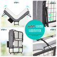 thumbnail image 2 of Hommow Metal Frame Folding Bed, Folding Cot, Rollaway Guest Bed w/ 5" Memory Foam Mattress, 2 of 9