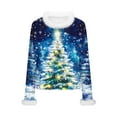 thumbnail image 5 of Karight Christmas Sweatshirts for Women Cute Funny Xmas Tree Graphic Shirt Loose Casual Holiday Party Pullover Tops, 5 of 7