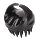 thumbnail image 4 of Masajeador de silicona para el cuero cabelludo, cepillo ergonómico negro para eliminar la caspa y el crecimiento del cabello., 4 of 14
