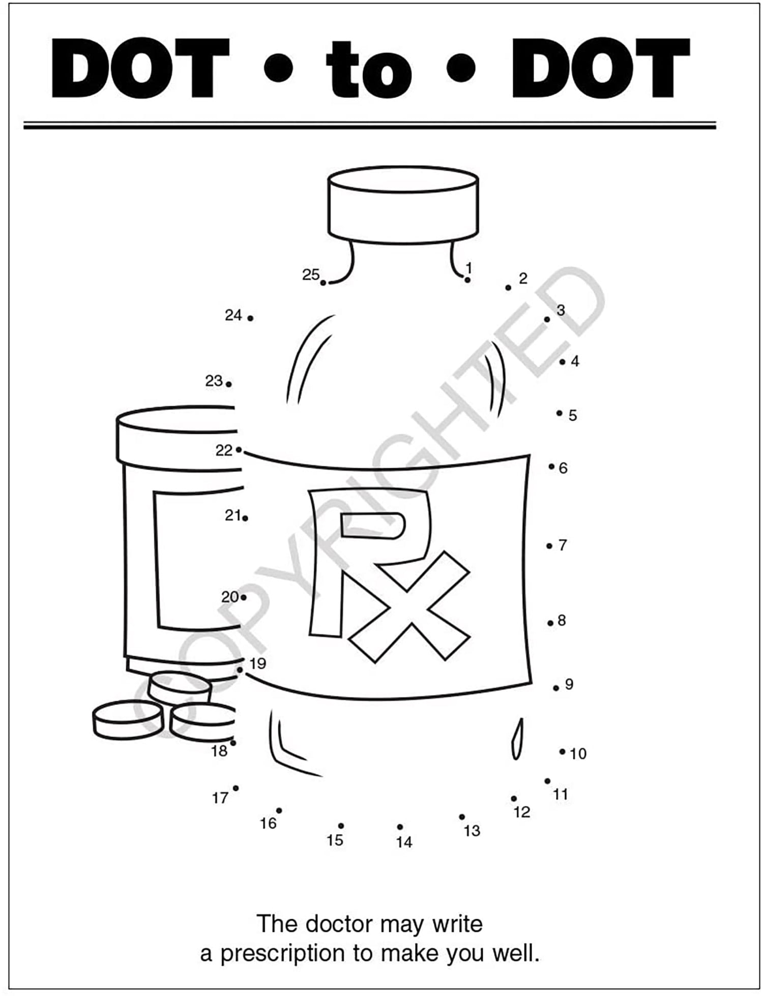 ZoCo: 25 Pack - A Trip to The Pharmacy Kid's Educational Coloring & Activity Books