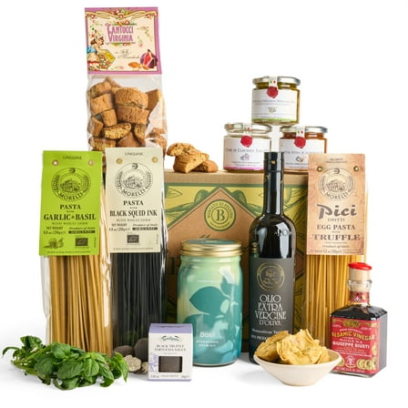 Mercato di Bellina Epicurean Italian Gift Basket for Family, Friends, Co-Workers, Loved Ones, and Clients, Italian Food Gift for Birthday, Congratulations, and Get Well Soon Care Package