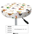 thumbnail image 4 of Disketp Funny Chicken Funda Redonda para Taburete, Funda de Cojín para Silla de Bar Suave y Elástica-12 inch, 4 of 7