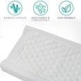 thumbnail image 5 of Changing Pad Liners 3 Pack, Waterproof Bamboo Cotton Blend, Soft Absorbent Reusable Liner for Baby Changing Table,White Rectangular, 5 of 9