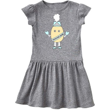 

Inktastic Marching Band Egghead White Gift Toddler Girl Dress