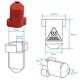 thumbnail image 2 of 3Pcs Silicone Socks Heat Insulation Case Cover for Creality K1/ K1Max Ceramic Heating Block Kit for, 2 of 5