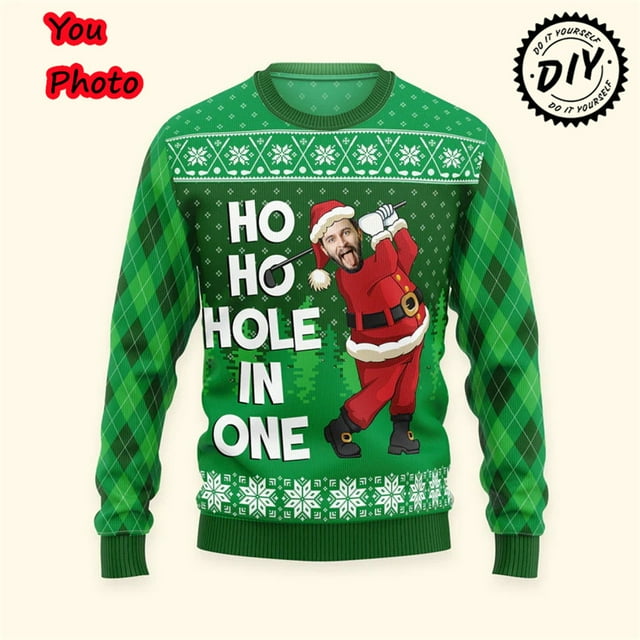 Customize Diy Image 3D Print Photos Ugly Christmas Sweater Personalized Pet Cat Dog Photo Sweatshirt Custom Face Family Pullover