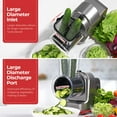 thumbnail image 6 of Electric Cheese Grater, 250W Professional Electric Slicer Shredder, Electric Salad Machine for Fruits, Vegetables, Cheeses, Salad Maker with 5 Free Attachments, 6 of 6