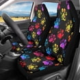 thumbnail image 2 of Uorisanigo Colorful Dog Paw Car Seat Covers for Front Seat Waterproof Car Seat Cover Protection Interior Accessories Easy to Install and Clean Universal for Cars Truck SUV Van, 2 of 7