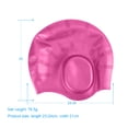 thumbnail image 3 of Gorro De Natación Flotador Inflable Gorro de natación Silicona Adulto Impermeable Oreja Proteger Piscina Sombrero (Rosa), 3 of 4