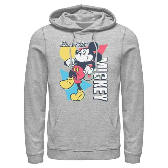 Mens Mickey & Friends Since 1918 Retro Lightweight Hoodie