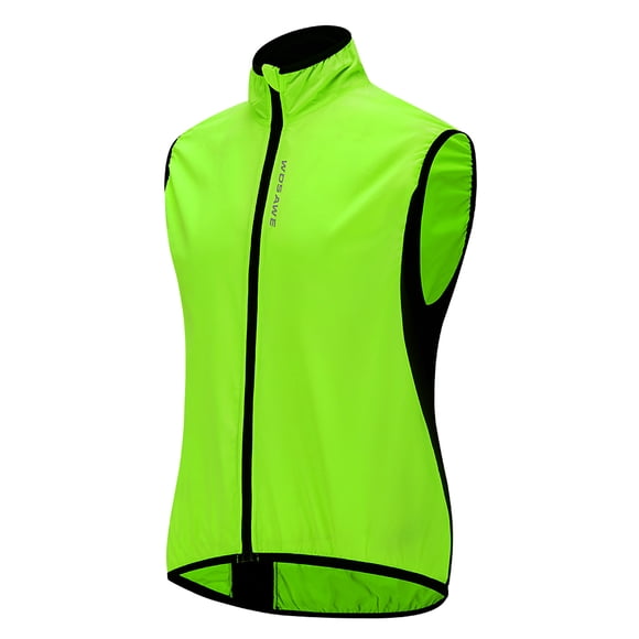 Wosawe Windproof Cycling Vest Outdoor Sport Breathable Quick Drying Sleeveless MTB Bike Vest Jacket