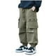thumbnail image 1 of Odeerbi 4-13 Años Niños Pantalones Cargo Deportivos Jogger Pantalones Primavera Casual Pantalones de Pierna Recta Con Múltiples Bolsillos, 1 of 4