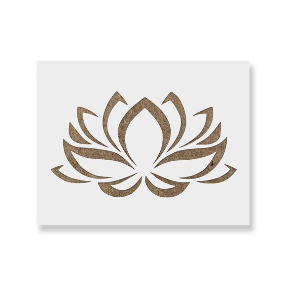 Plantilla de estarcido de flor de loto Stencil Revolution
