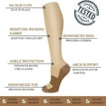 thumbnail image 5 of (4 Pairs) FORIEVIC Compression Socks Knee High 20-30mmHg Graduated Support Mens Womens S-XXL, 5 of 6