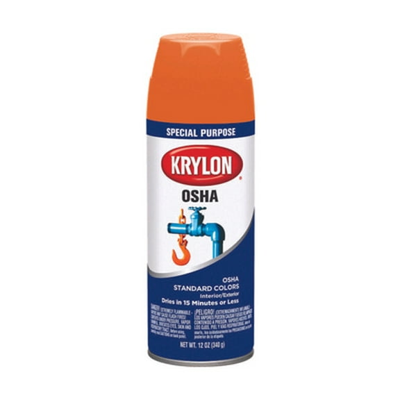 Krylon KO2410777 OSHA Safety Orange OSHA Color Spray Paint 12 Ounce