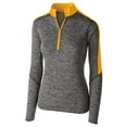 thumbnail image 6 of Holloway Sportswear L Boys ELECTRIFY 1/2 ZIP PULLOVER Black Heather/Light Gold 222642, 6 of 7