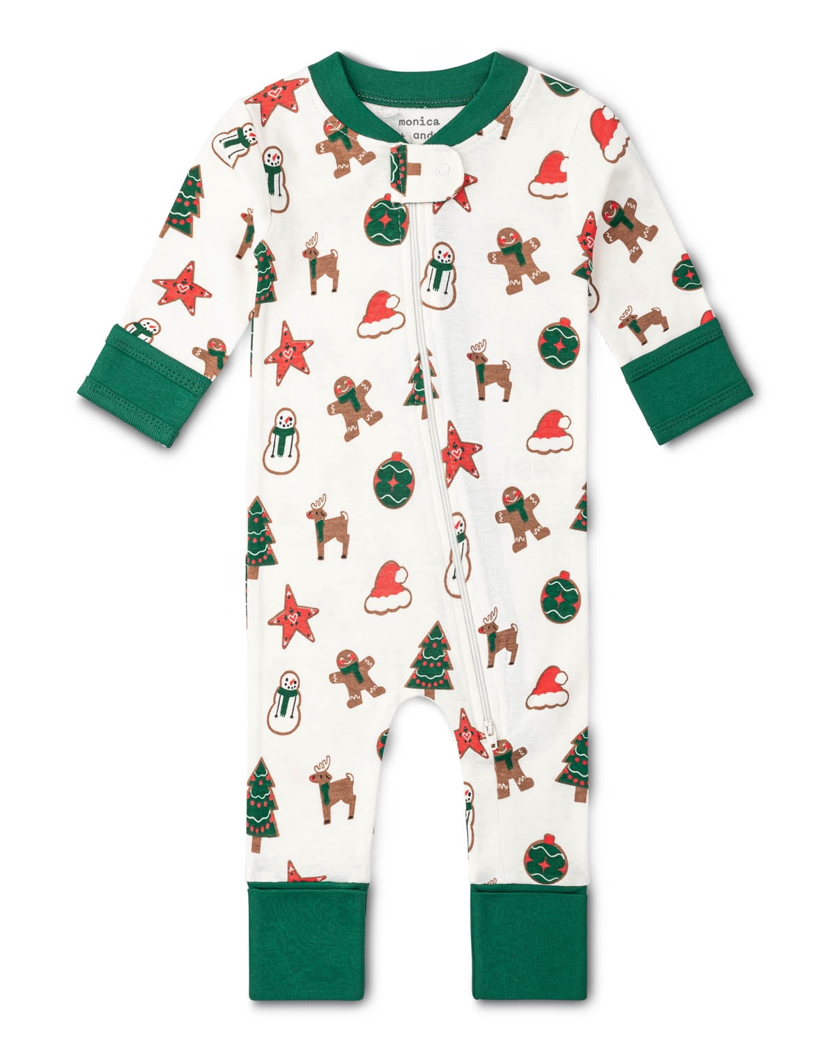 Monica + Andy Organic Cotton One Piece Coverall and Bib Set, Sizes Newborn - 18-24 Months