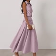 thumbnail image 5 of Women 2 Piece Skirt Sets Sleeveless Collared ButtonTop Long Skirt L, 5 of 9