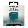 thumbnail image 3 of Liquipel Powertek Premium Braided 20W A/C Combo Charger - Blue, 3 of 8