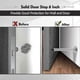 thumbnail image 5 of Door Stops, 6 Inch Long Door Stopper, Wall Mount, Heavy Duty Solid Black Doorstop Brushed Stainless Steel With Soft Rubber Bumper Tips, 5 of 5