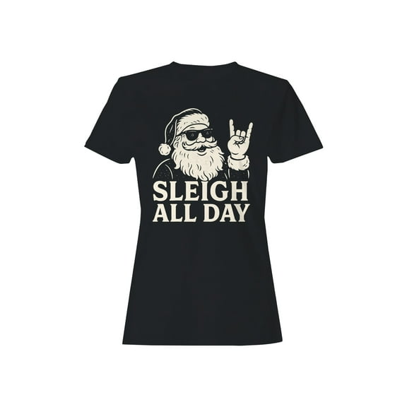 Santa Cool Sleigh All Day Women's T-shirt