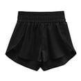 thumbnail image 4 of DuoJiaJ Womens Running Shorts Workout Elastic Waist Athletic Yoga Pants Sports Pants Women Workout Shorts Black XS, 4 of 5