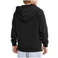 thumbnail image 6 of BFHHYA Boys (5-14Y) Quarter-Zip Hoodie Raglan-Sleeve Pullover Long Sleeve Solid Color Casual Sweatshirt with Pockets, for Family Hikes, 6 of 8