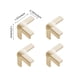 thumbnail image 3 of Juego de protectores de esquinas con bordes suaves, material de PVC, color beige, 3 formas para seguridad de muebles y hogar, adhesivo sin perforación, 4 piezas., 3 of 6