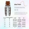 thumbnail image 7 of Yruioon Kids Western Cowboy Cowgirl Pants Wild West Cow Print Tassels Trousers Halloween Cosplay White&Black 8, 7 of 7